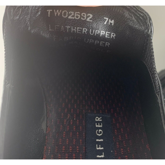 Tommy Hilfiger Classic Black Women's Loafers Size 7 - Picture 8 of 9